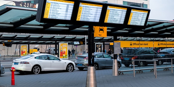 Rotterdam til Amsterdam med taxi