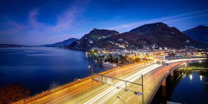 Zurich ke Lucerne menaiki kereta