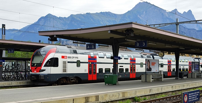 Mit dem Zug von Zürich nach Luzern