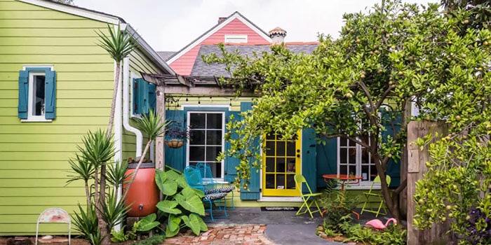 Bask in the Tranquil Courtyard of Bywater Guest House