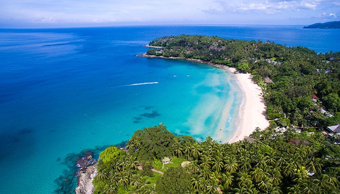 Phuket beach from above