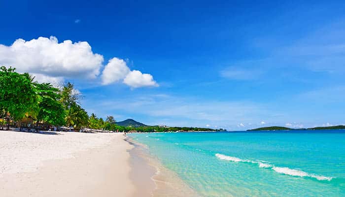 View of Chaweng beach, Koh Samui (Samui Island), Thailand