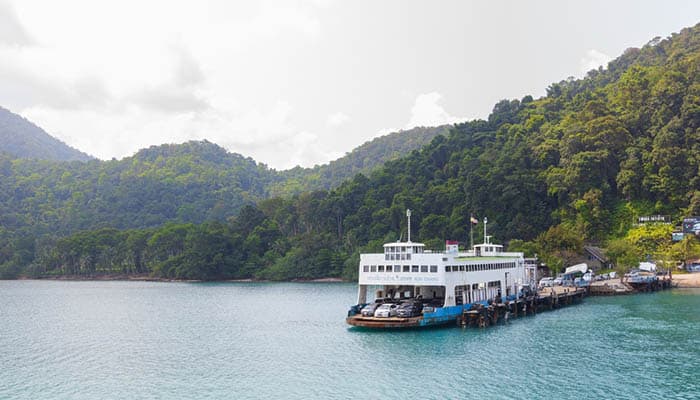 The Koh Chang Ferry is a double-decker vessel with room for cars on the bottom and passengers up top